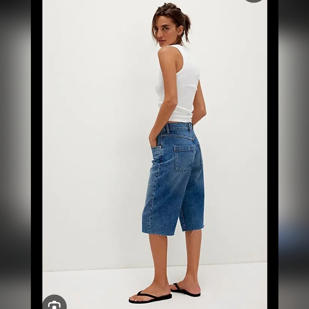 Free People We The Free Jam Session Relaxed Capri Light Jeans - Picture 9 of 15